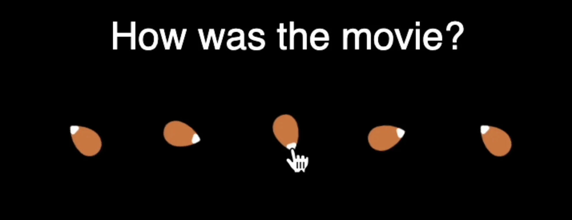 Gif of the kernels where the mouse is hovering over the 3rd kernel and the first 3 kernels are jiggling
